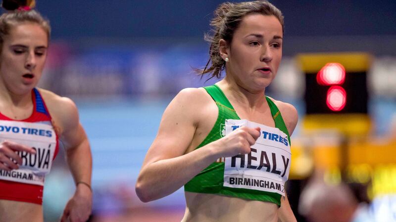 Phil Healy finished fourth in the European Indoors over 400m last year and it will be a giant leap for her to make the world final but not impossible and a progression she will be chasing.  Photograph: Morgan Treacy/Inpho