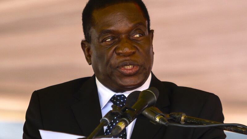 Emmerson Mnangagwa: in a strong position to lead Zimbabwe following the military intervention. Photograph:  Jekesai Njikizana/AFP/Getty Images