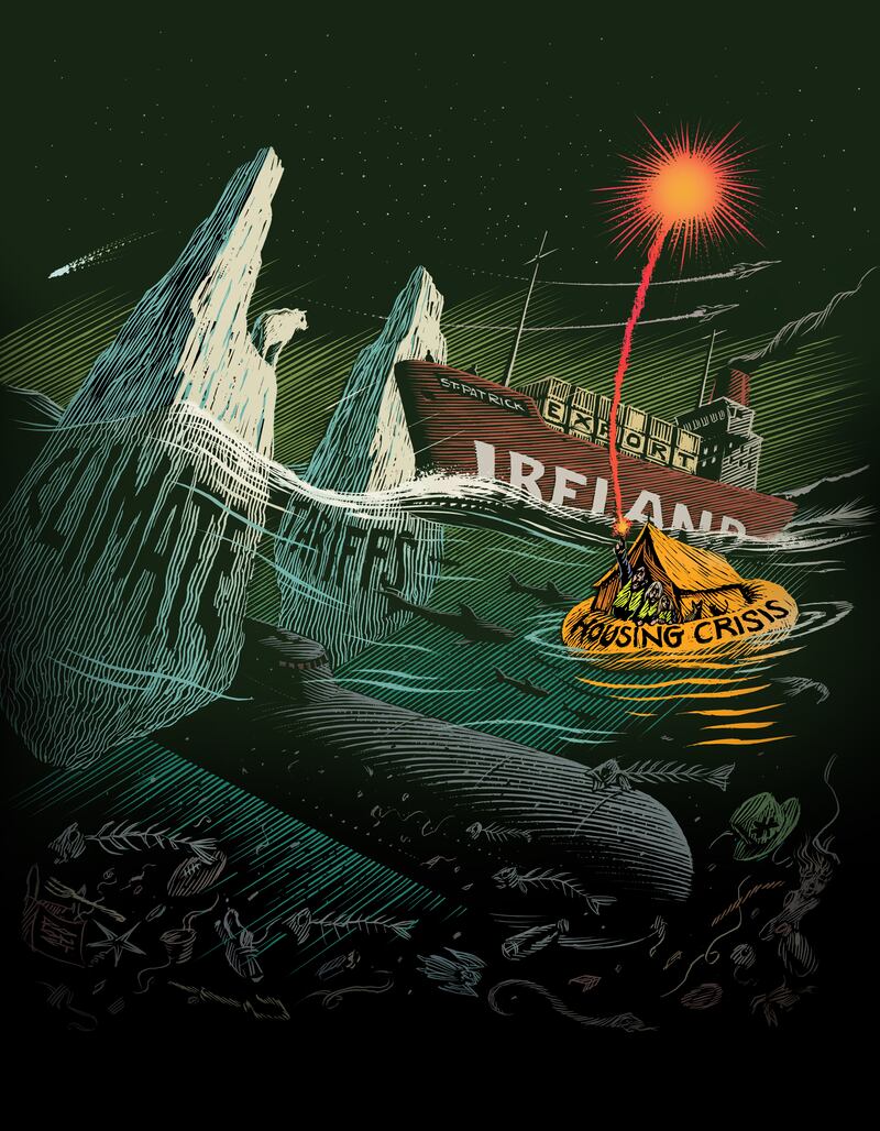 We are sitting on the edge of Europe far from an existential military conflict and at the hub of an economic one. Illustration: David Rooney