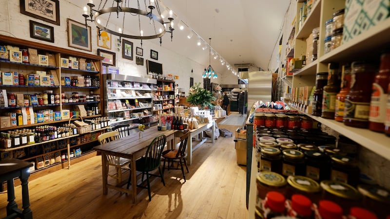 Inside the Roundwood Stores on the Main Street of Roundwood, Co Wicklow. Photograph: Alan Betson