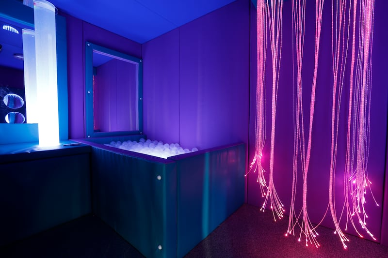 A sensory room in the centre. Photograph: Nick Bradshaw