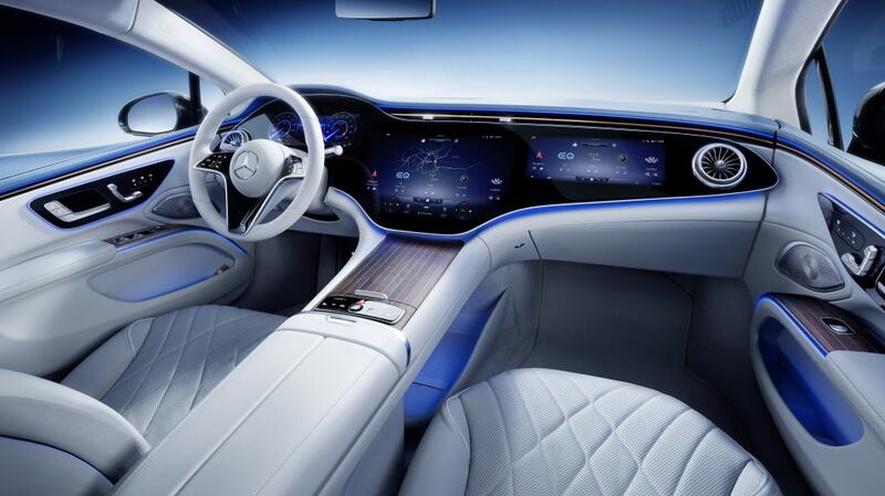 High-end options will include multi-function massaging seats front and rear, and an ear-bleeding 710-watt, 15-speaker Burmester sound system.