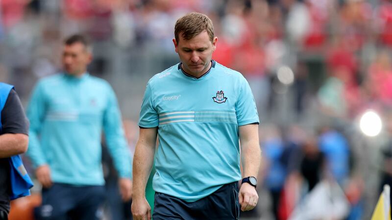 Niall Ó Ceallacháin after Dublin's semi-final defeat to Cork. Photograph: Ryan Byrne/Inpho