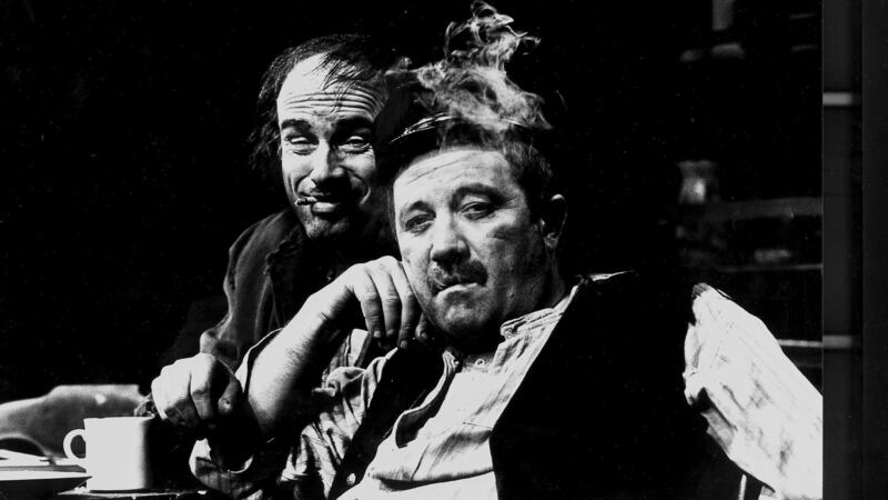 John Kavanagh as Joxer and Donal McCann as Captain Boyle in Juno and the Paycock. Photograph: Tom Lawlor