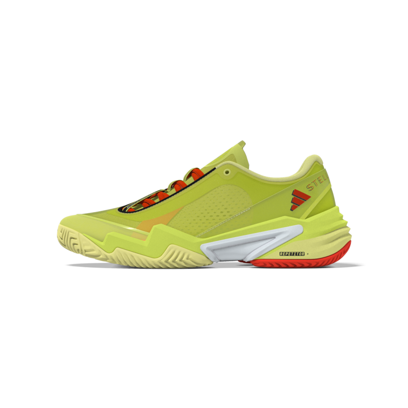 Green tennis trainers, €200, Adidas x Stella McCartney