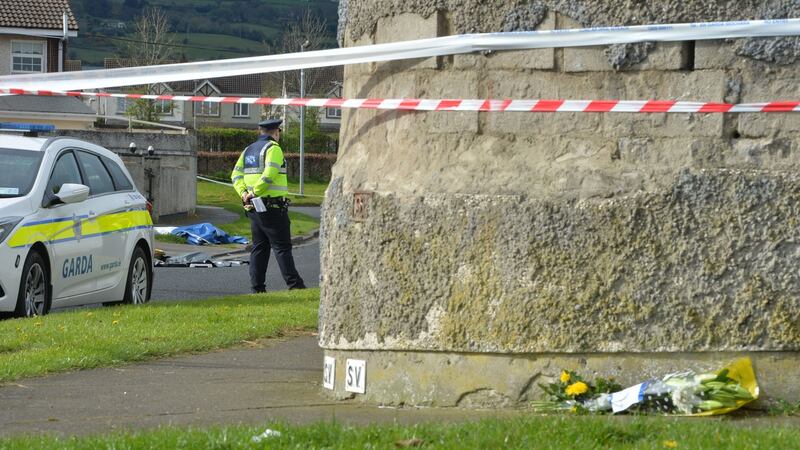 Brookview Close in Tallaght after the  hit and run. Photograph: Alan Betson / The Irish Times