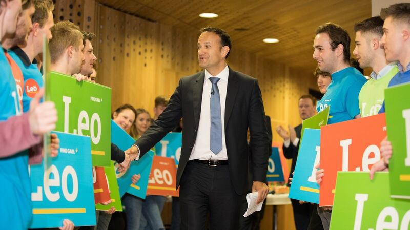 Leo Varadkar arriving at his official campaign launch. Photograph: Naoise Culhane