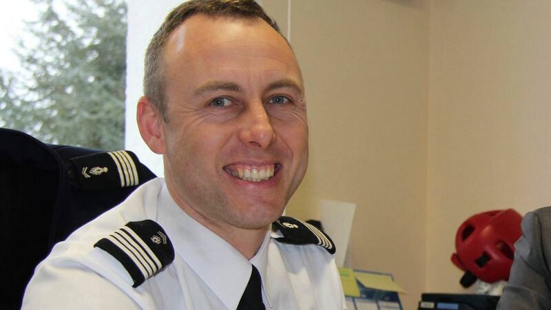 Arnaud Beltrame, who died during last week’s siege in Trèbes. Photograph: Ouest France via AP