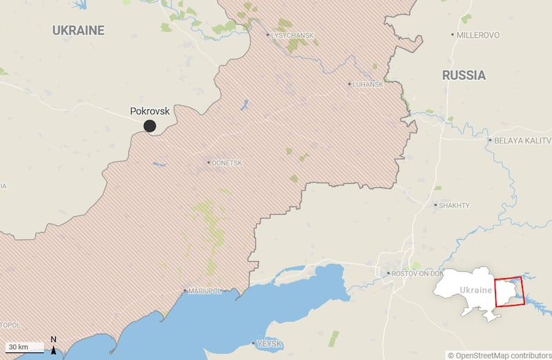 Assessed Russian presence in Ukraine, based on data from the Institute for the Study of War. Map: Paul Scott