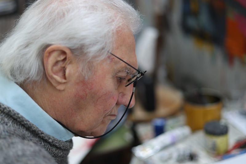 Michael Kane in his Dublin studio. Photograph: Bryan O’Brien