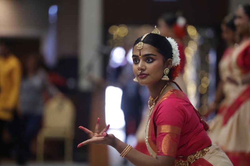 Members of Sree Shiva Academy perform at India Day in Trim Castle Hotel, Co Meath, on Sunday.  Photograph: Enda O'Dowd