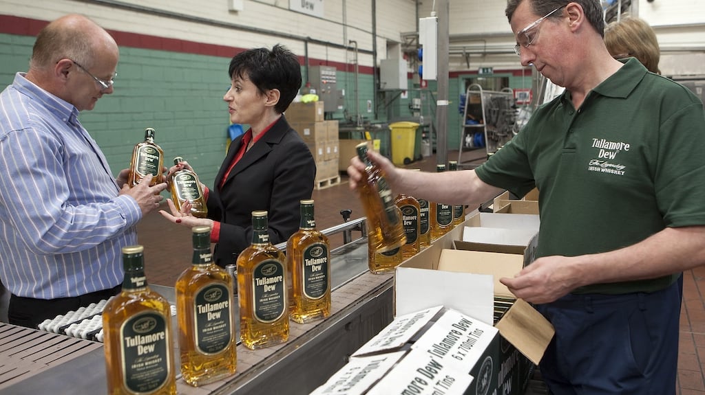 Bottling of Tullamore Dew at the company’s bottling facility in Clonmel, Co Tipperary. Photograph: John D Kelly