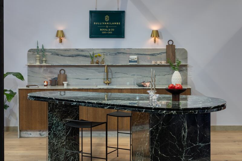A statement kitchen island from Emma Butler.