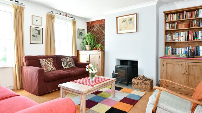 The living room at  The Weir, Kilcolgan, Co Galway.