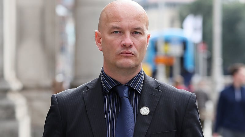 Ciarán MacAirt, whose grandmother Kathleen Irvine was one of 15 people killed when a loyalist bomb exploded in McGurk's Bar in Belfast in 1971. Photograph: Brian Lawless/PA