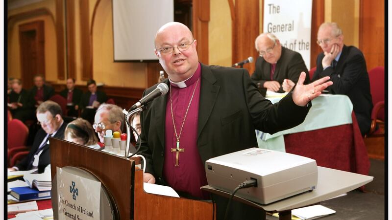 11-5-05         Photograph: Matt KavanaghRt Rev. Paul Coulton Bishop of Cork Cloyne and Ross addressing the Church of Ireland Synod in Dublin yesterday.