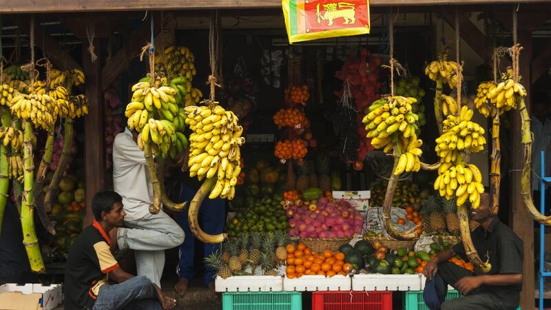 Fruit stand at Galle market. Photograph: Getty Images