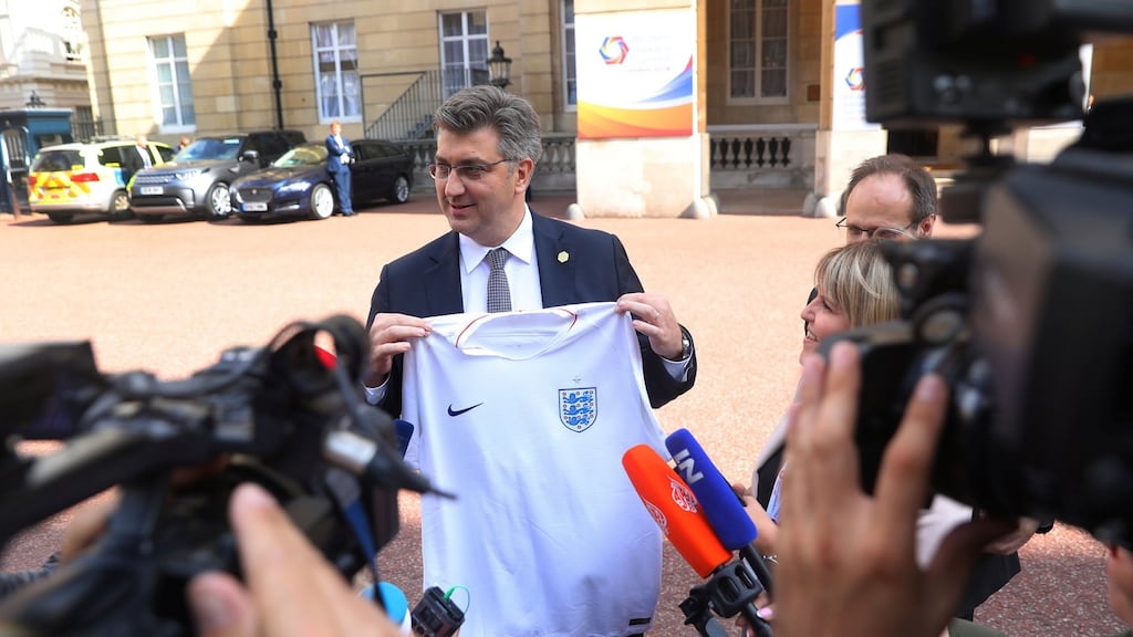 Croatia’s prime minister Andrej Plenkovic: said it is “especially important” for Croatia “ to completely understand” all of Ireland’s concerns about the Border. Photograph: Simon Dawson/Reuters