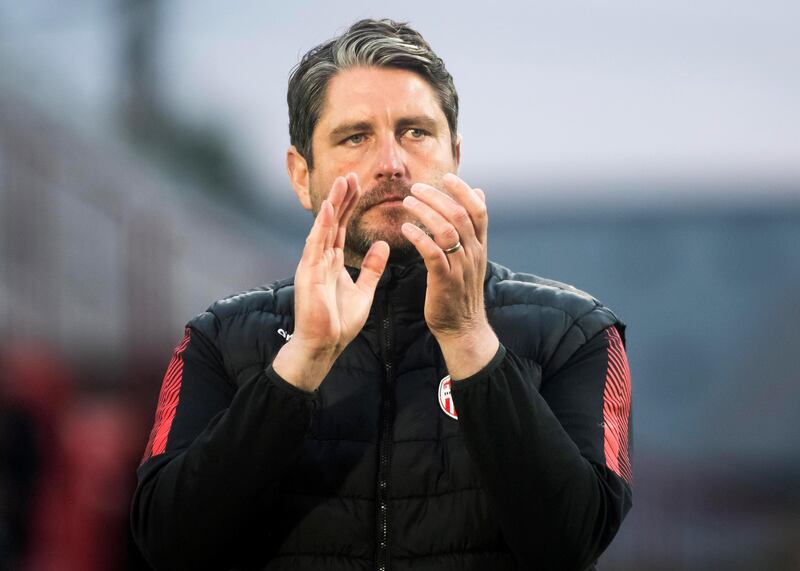 Derry City manager Ruaidhrí Higgins. Photograph: Evan Logan/Inpho