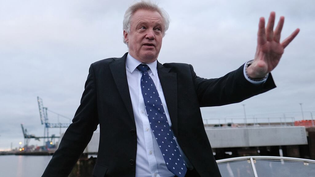 UK Brexit secretary David Davis: he has suggested that although the UK will not be inside formal decision-making, “we will still make our voice heard...”  Photograph:  Ian Forsyth/PA Wire