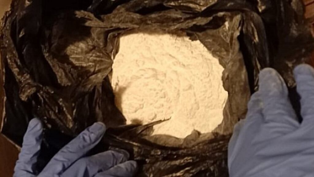 Approximately 1kg of cocaine was seized by gardaí.