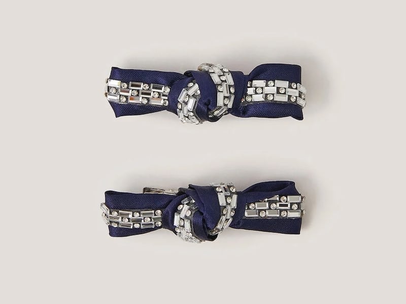 Embellished Bow Hair Clips, €9, Monsoon