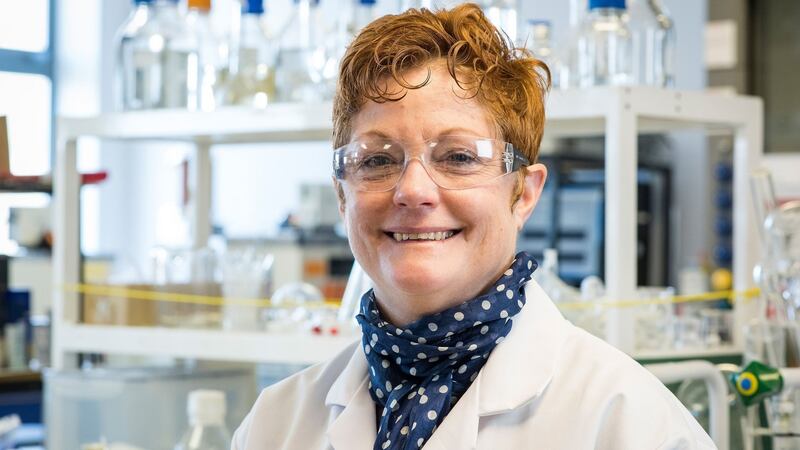 Scientists at University of Bath, including Dr Janet Scott (pictured), have developed  a biodegradable cellulose alternative to plastic microbeads which have been linked to  water pollution. Photographs: Nic Delves-Broughton/University of Bath/PA Wire