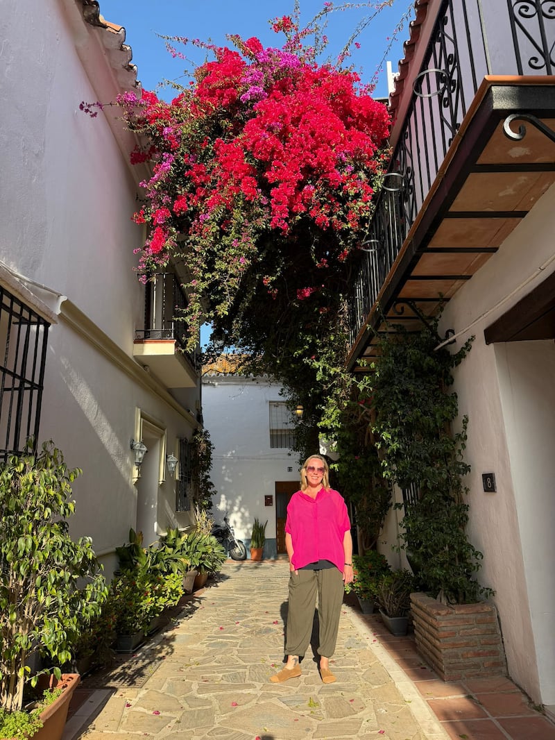 Gemma Tipton in Marbella's Old Town