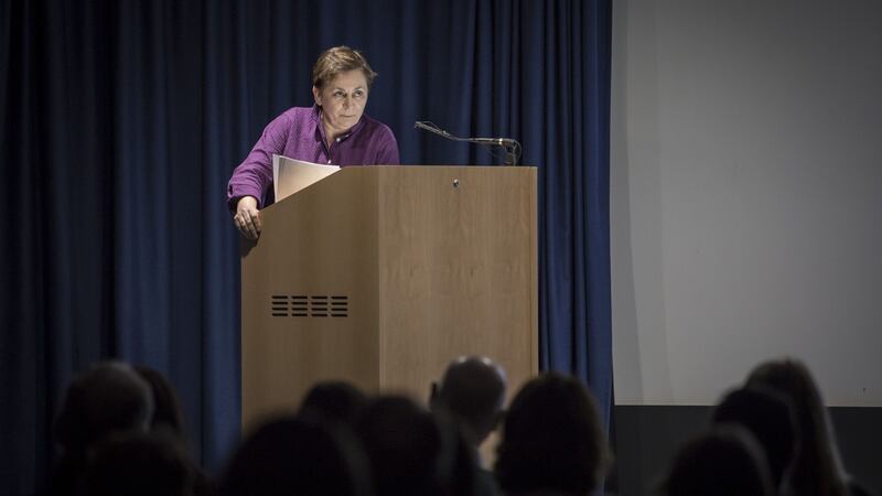 Irish Laureate Anne Enright delivers her lecture on gender imbalance in theatre, publishing and book reviews at the National Gallery in Dublin
