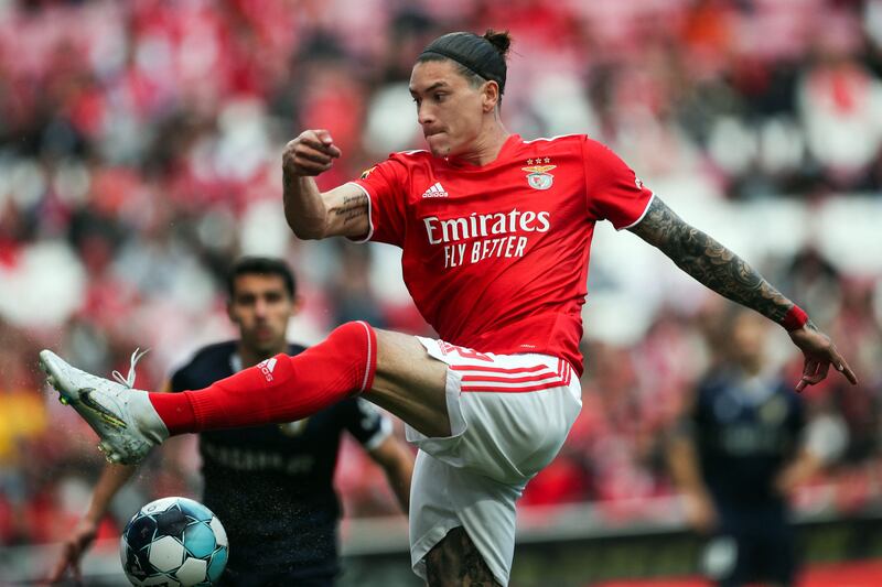 Darwin Núñez has emerged as a target for Liverpool. Photograph: Carlos Costa/AFP via Getty Images