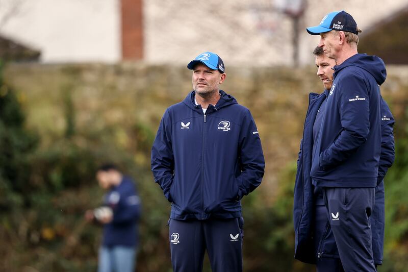 Reintegrating Ireland’s World Cup contingent in the blue of Leinster hasn’t been seamless as was evident in a patchy performance in the victory over Munster. Photograph: Ben Brady/Inpho