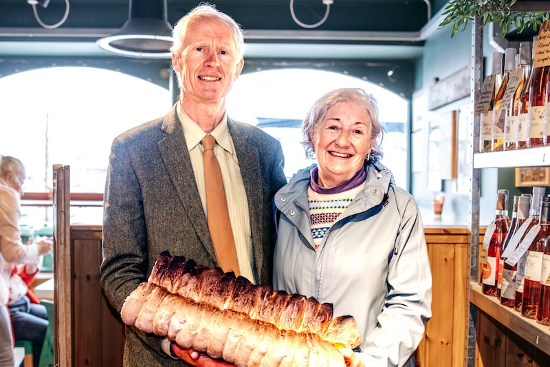 Joe and Esther Prendergast of Barron's bakery and coffee shop in Cappoquin, Co Waterford - a long-established family business which Esther took over from her father.