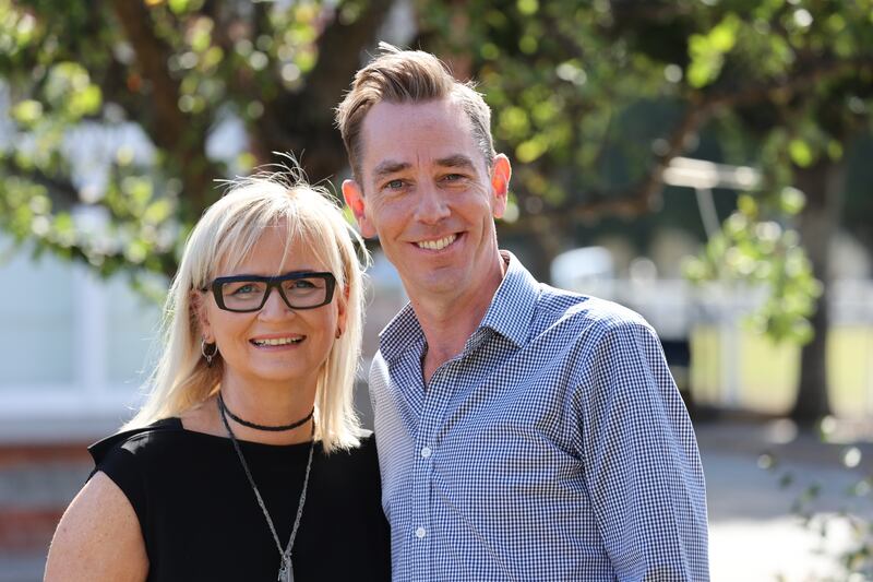 Dee Forbes and Ryan Tubridy at the launch of the 2022 RTÉ season. Photograph: Nick Bradshaw/The Irish Times