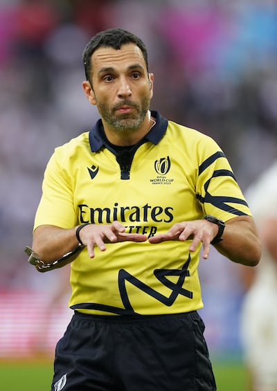 French referee Mathieu Raynal attended Toulouse's training sessions this week. Photograph: Mike Egerton/PA Wire
