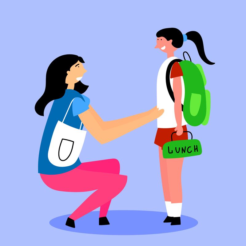 As children grow up, they turn less to their parents and more to their peer group. Image: Anna Drozdova/Editable Vector