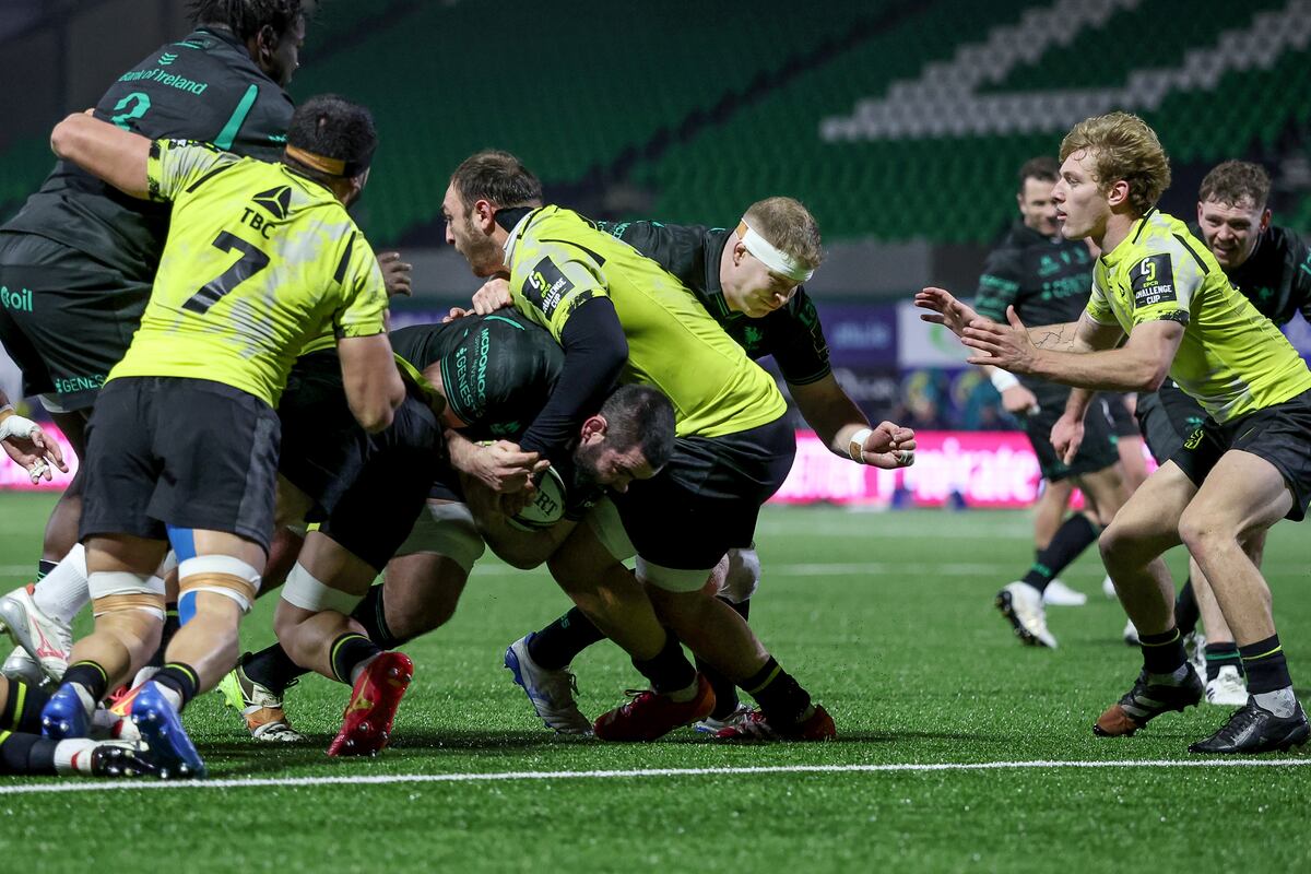 Paul Boyle’s hat-trick helps Connacht to big win over Black Lion
