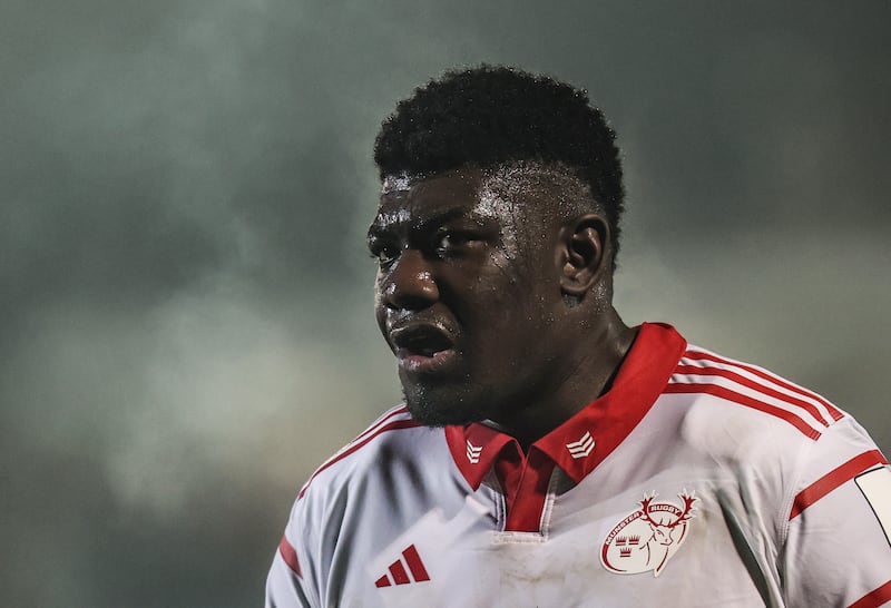 Munster's Edwin Edogbo. Photograph: Tom Maher/Inpho