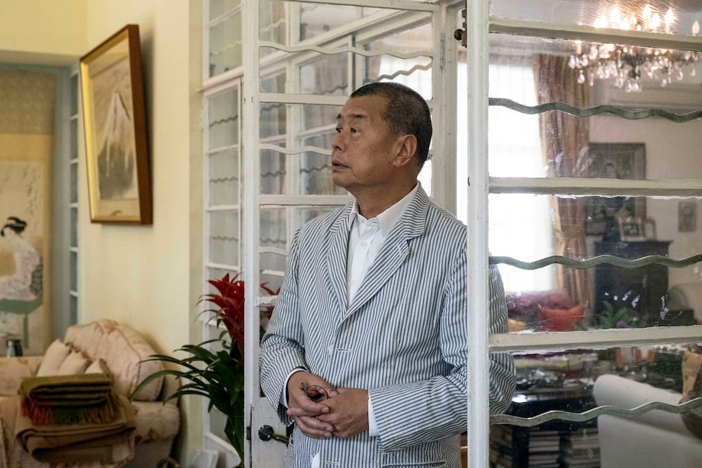 Former media tycoon Jimmy Lai was found guilty on Monday of one count of sedition and two of foreign collusion. Photograph: Lam Yik Fei/The New York Times