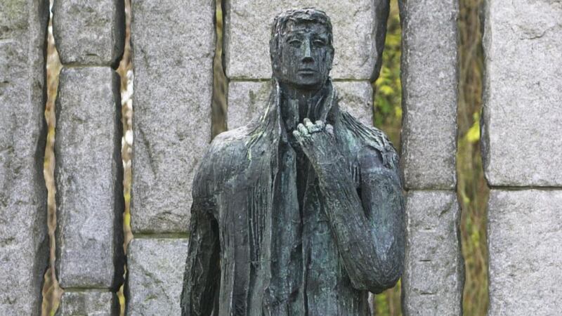 The Wolfe Tone monument on St Stephen's Green will have to be moved to accommodate MetroLink. Photograph: Frank Miller