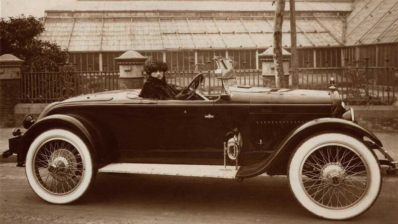 Anna Dobershansky  driving the family car in Shanghai
