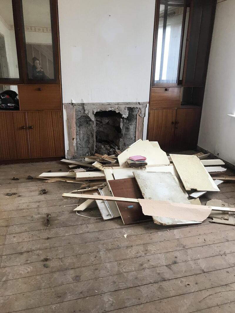 A before picture of Laura McLoughlin’s renovation project