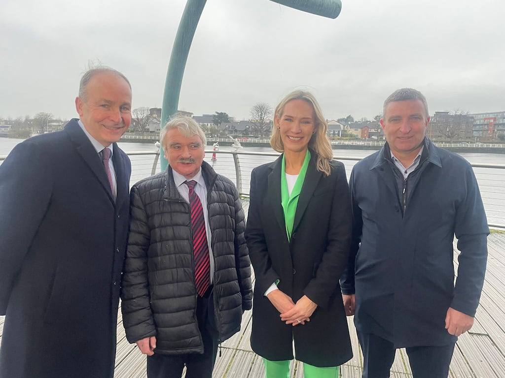 Dee Ryan at the launch of her campaign in Limerick. Photograph: Fianna Fáil