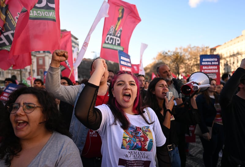 About 65 per cent of you people in Portugal earn less than €1,000 per month. Photograph: Stringer/Anadolu Agency via Getty Images