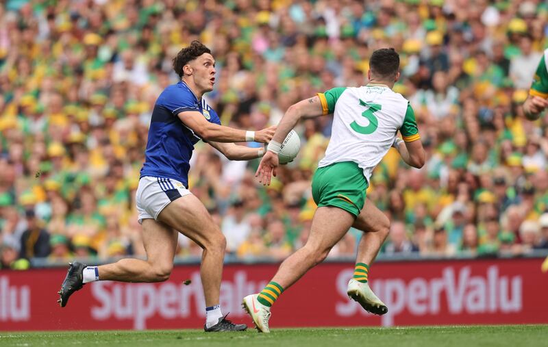 Kerry's David Clifford and Brendan McCole of Donegal. Photograph: Bryan Keane/Inpho