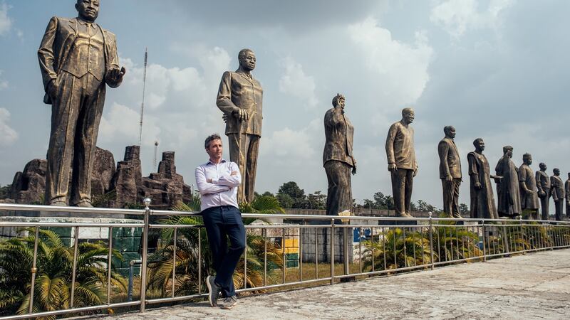 Ari Nagel, a math professor who donates exclusively and directly online, in Hero’s Square in Owerri, Nigeria, on a trip to donate sperm. Photograph: KC Nwakalor/NYT