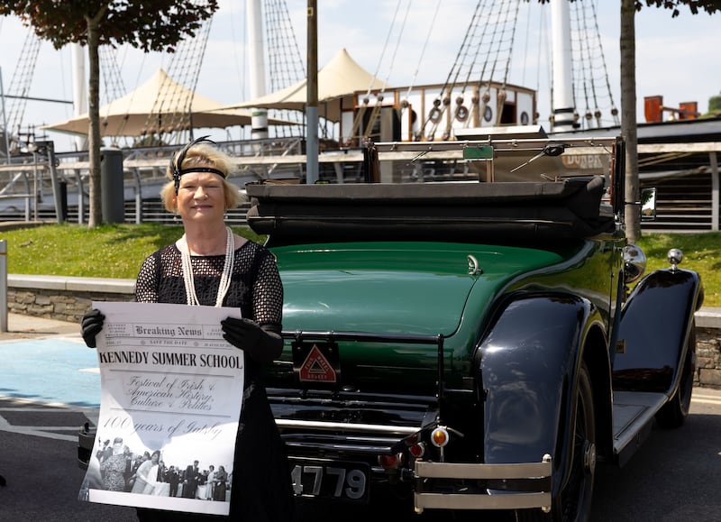 Kennedy Summer School chairwoman Eileen Dunne at the announcement of the event's programme for 2025. Photograph: Mary Browne