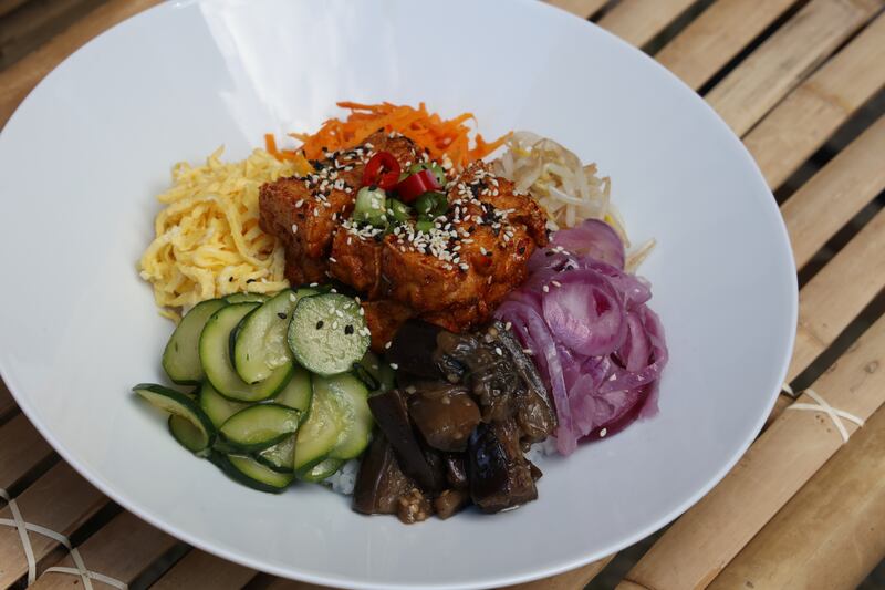 The tofu bibimbap will see off any tofu-sceptic. Photograph: Nick Bradshaw