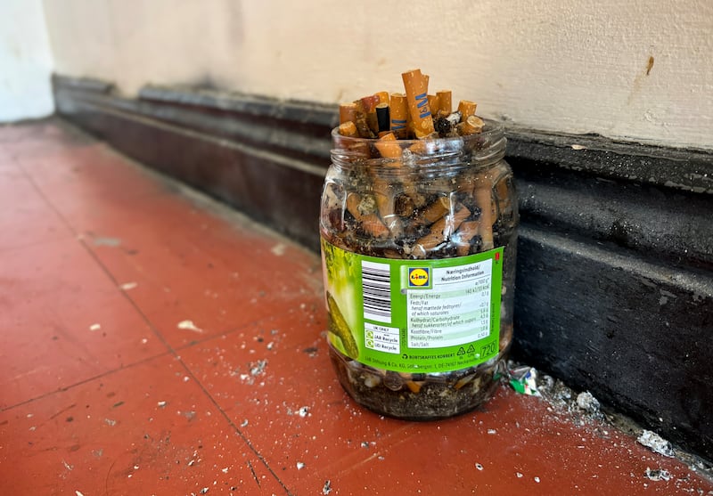 Cigarette butts in Buckingham Village in north Dublin. Photograph: Chris Maddaloni/The Irish Times