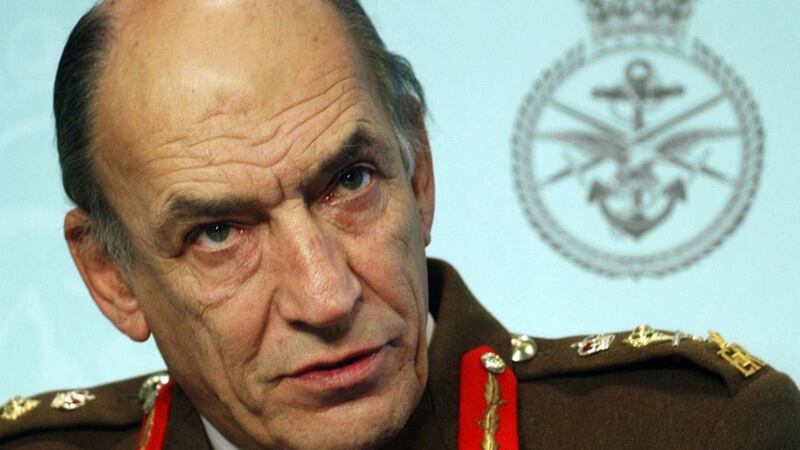 General Sir Mike Jackson was cross-examined at the Ballymurphy inquiry. Photograph: Stefan Rousseau/Reuters