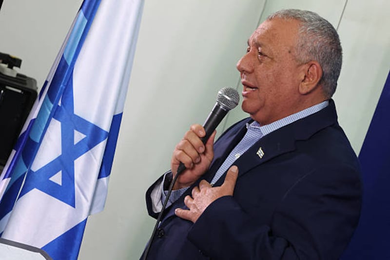 Former Israeli army chief of staff and Yashar party leader Gadi Eizenkot. Photograph: Jack Guez/AFP/Getty